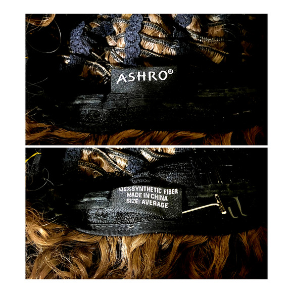 ASHRO Katrina Wig Kinky Curly Locs Brown Blonde Ombre Synthetic Hair  NWT - Picture 5 of 14